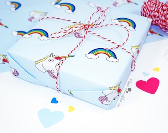 Unicorn Gift Wrap ∙ Wrapping Paper ∙ Birthday Gift Wrap ∙ Present Wrapping ∙ Bff Giftwrap ∙ Funny Wrapping Paper ∙ Unicorn Wrapping Paper