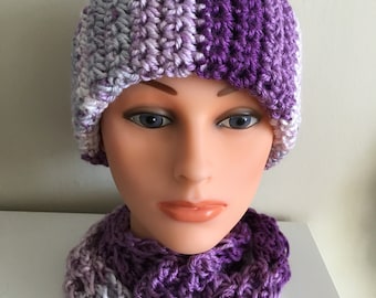 Purplish Ponytail Hat