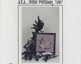 Clearance - "Making a New Friend a.k.a....Willie Meltaway, Too?" Counted Cross Stitch Chart by DKT Originals