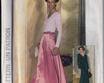 Simplicity 7166 Misses Long Wrap Skirt, Dress, Top 70s Vintage Sewing Pattern Size 14 Bust 38 Jiffy