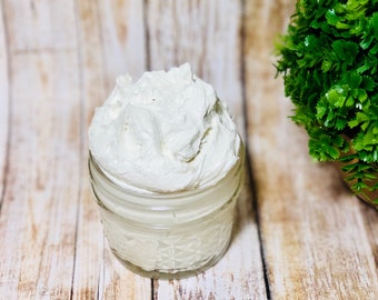 Whipped Body Butter 4 oz / whipped Lotion / vegan body butter / Natural Lotion / Hand cream