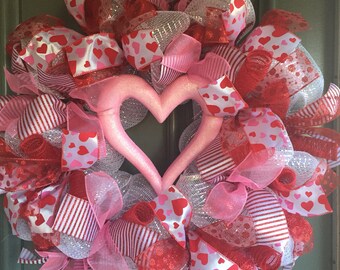 Valentine's Day, Lots of Love Pink Wreath (XL Wreath)