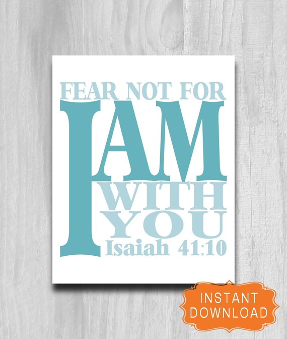 bible verse about fear not for i am with you