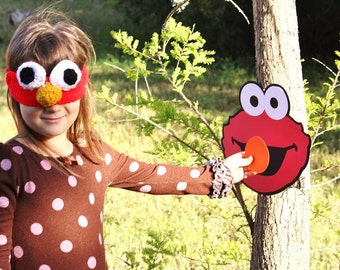 Elmo Game - pin the nose on elmo - Elmo birthday party