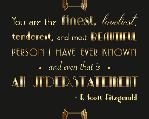 2 Great  Gatsby  love quotes  F Scott Fitzgerald Wedding