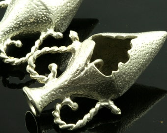1 pc 43 mm silver plated brass amphora finding charm pendant 535