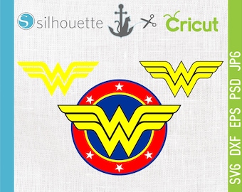 Wonder Woman Svg, Wonder Woman Clipart, Wonder Woman Logo Svg, Woman Superhero File, Wonder Woman Cutting Files, Dxf, Eps, Png, Svg
