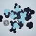 200 mickey mouse confetti pieces. Mickey mouse die cut. Mickey mouse scrapbooking die cut, tag decoration, party favor decoration.