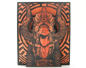 Screenprinted Shrine Orange