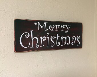 Christmas sign "merry Christmas"
