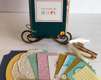 Vintage Handmade Mini Album Smash Book Junk Journal Kit