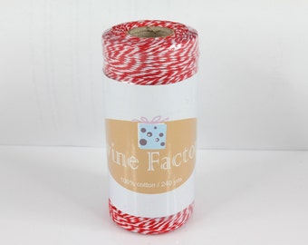 Red Bakers Twine 240 Yards Full Spool 4 Ply