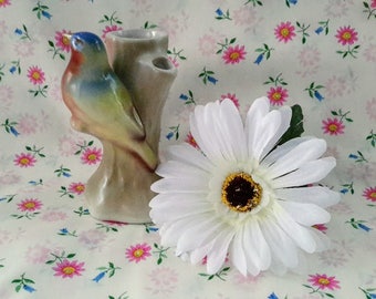 Czech Pottery Bird Bud Vase. c.1930
