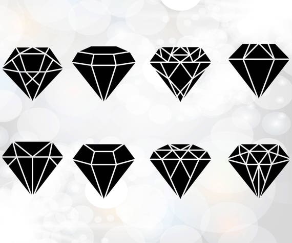 Download Diamond SVG Cut Files Bundle Cute Digital Design Cuttable