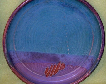 Hand Painted Decorative Pottery Charger - Stoneware