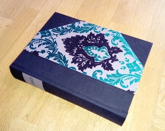 Ulysses, James Joyce 1958 Upcycled/rebound. Black and Green Flocked 1/2 binding