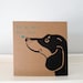 Dog Father's Day Card // Dog Dad Card // Dachshund Print // Dachshund Card // Sausage Dog Card // 12cm x 12cm / 4.7" x 4.7"