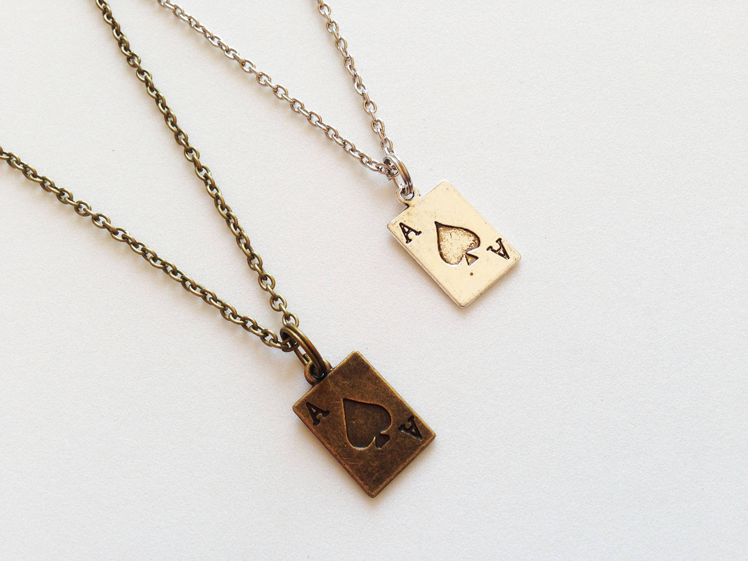 PLAYING CARD Necklace Ace Card Necklace Card Jewelry Ace