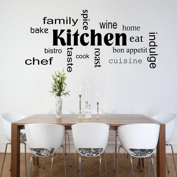Kitchen Words Phrases Wall Art Sticker Room Lounge Quote Decal Kitchen Words Phrases Wall Art Sticker Room Lounge Quote Decal