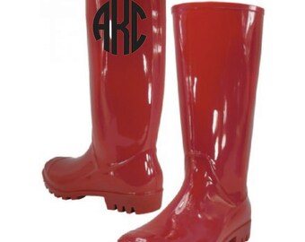 Monogram 13.25 Inches Women's Rain Boots