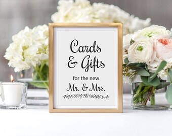 Cards Gifts Wedding Sign PRINTABLE wedding sign gift table