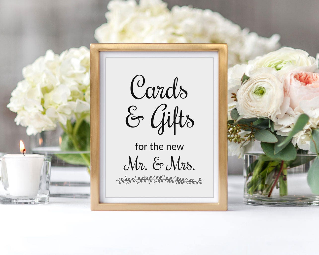 Wedding card box sign Gift table sign Printable wedding