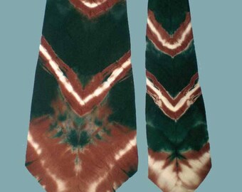Vintage 70s Silk Tie Dye Necktie Stix Baer Fuller