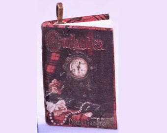 Outlander Mini Book Pendant - Outlander Necklace - Diana Gabaldon - Romantic Historic Fiction, Romance Novel - Outlander Jewelry - Outlander