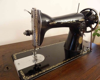 antique singer sewing machine 1928 with table - very rare! serialnumber: c3279862