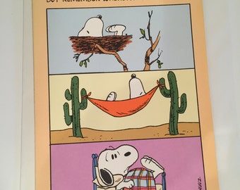 Vintage Snoopy Greeting Card