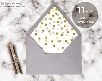 flamingo printable a6 greeting card set matching diy envelope a7 envelope liner template download