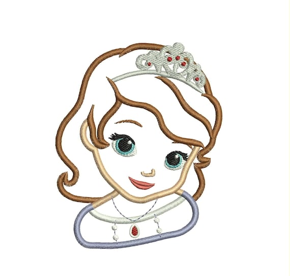 Sofia The First Applique Embroidery Design Sofia The First Applique Embroidery Design