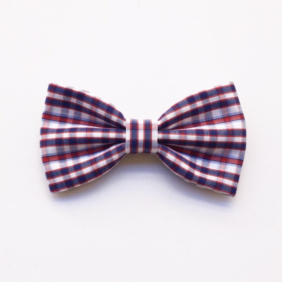 Plaid Bow tie for menred and bluemen's fashion