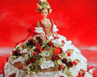 Kathleen Belle Of The Ball Annie's Glorious Gowns By Annie Potter And Annie's Attic Fashion Doll Crochet Pattern Leaflet 2006