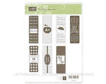 Stampin Up! It's A Wrap Occasions CLEAR - mount Stamp Set Brand New