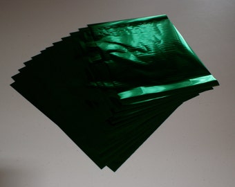 GREEN Heat laser transfer foil - 8.5" X 11" Sheets - 1 dozen per packet!