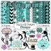 Dance Digital Scrapbook Kit w Ballet, Jazz, Tap Dance Clip Art & Rhinestone Alpha for Birthday Cards, Invitation, Instant Download