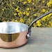 Refurbished Professional Restaurant Find Vintage Copper Cuive Saute Saucepans Stockpots New Tin Lining 3.3mm Rim Copper Rivets