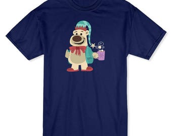 Christmas Thumb Up Polar Bear With Hot Chocolate Men's Navy T-shirt