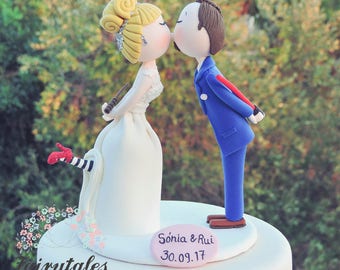 Bride and Groom Cake Topper