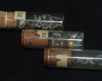 Destash Vials Watch Parts crowns Assemblage Industrial Altered Art Steampunk Charms IV 59