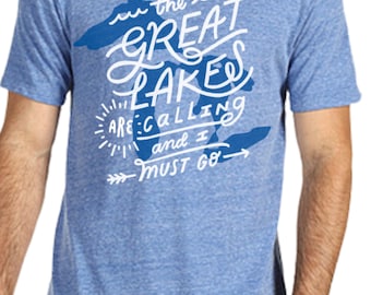 Michigan The Great Lakes Are Calling And I Must Go T-Shirt