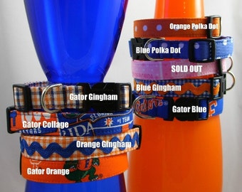 Dog Collar - Florida Gators - You Pick Fabric