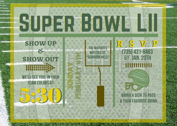 Super Bowl Invite