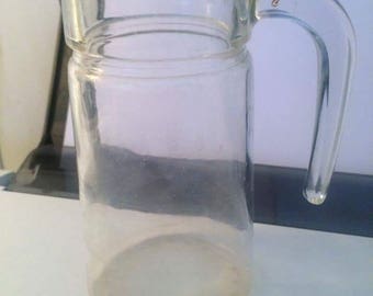 Vintage glass milk jug