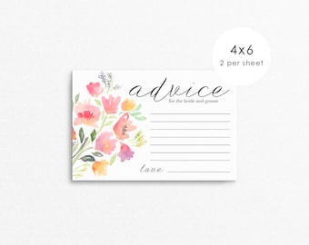 Wedding Advice Card for Bride and Groom / wedding advice cards / advice for the bride / advice cards / wedding advice / bride advice cards