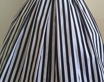 Retro 50's rockabilly pin-up girl pleated skirt