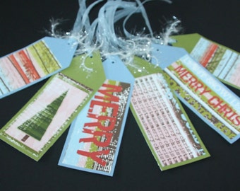 Set of 6 Christmas Tags