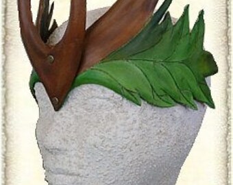 Leather Crown, Custom made,