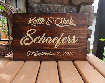 Customized Wood Sign - Established Date Sign, Rustic, Distressed, Country, Farmhouse, Shabby, Wood Plank, Home Decor, Mother's Day gift idea